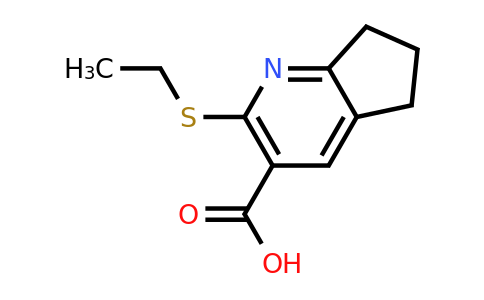CAS 1342874-92-3 | 2-(ethylsulfanyl)-5H,6H,7H-cyclopenta[b]pyridine-3-carboxylic acid