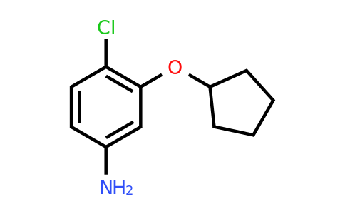 CAS 1342900-81-5 | 4-Chloro-3-(cyclopentyloxy)aniline