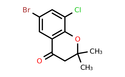 CAS 1342961-29-8 | 6-bromo-8-chloro-2,2-dimethyl-3,4-dihydro-2H-1-benzopyran-4-one