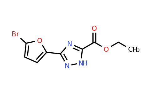 CAS 1342987-44-3 | Ethyl 3-(5-bromofuran-2-yl)-1H-1,2,4-triazole-5-carboxylate