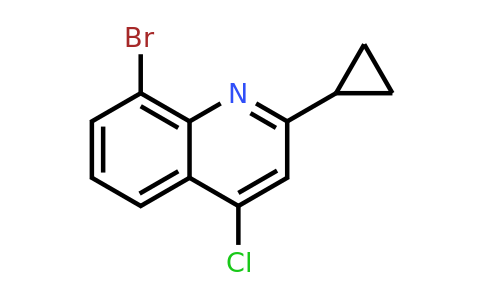 CAS 1342990-84-4 | 8-bromo-4-chloro-2-cyclopropylquinoline