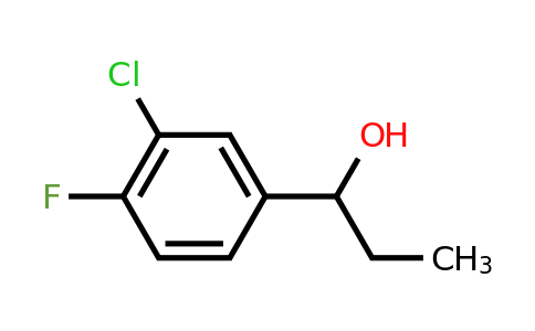 CAS 1343000-69-0 | 1-(3-Chloro-4-fluorophenyl)propan-1-ol