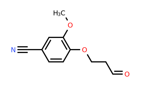CAS 1343003-60-0 | 3-methoxy-4-(3-oxopropoxy)benzonitrile