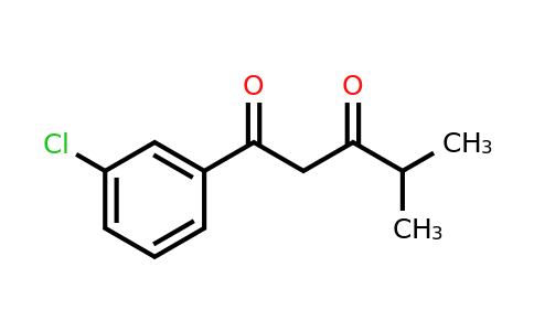 CAS 1343178-85-7 | 1-(3-chlorophenyl)-4-methylpentane-1,3-dione