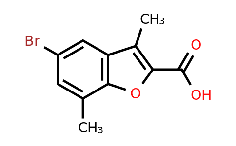 CAS 1343238-39-0 | 5-bromo-3,7-dimethyl-1-benzofuran-2-carboxylic acid