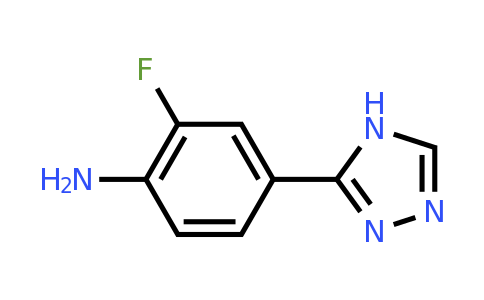 CAS 1343260-93-4 | 2-fluoro-4-(4H-1,2,4-triazol-3-yl)aniline