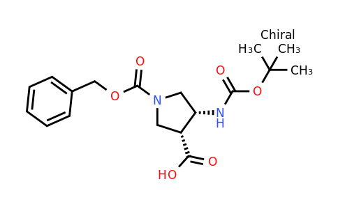 CAS 1343405-76-4 | (3R,4R)-1-[(benzyloxy)carbonyl]-4-{[(tert-butoxy)carbonyl]amino}pyrrolidine-3-carboxylic acid