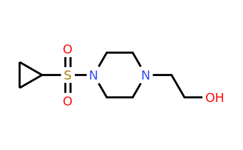 CAS 1343578-96-0 | 2-[4-(cyclopropanesulfonyl)piperazin-1-yl]ethan-1-ol