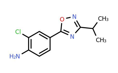 CAS 1343684-87-6 | 2-chloro-4-[3-(propan-2-yl)-1,2,4-oxadiazol-5-yl]aniline