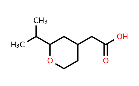 CAS 1343801-90-0 | 2-[2-(propan-2-yl)oxan-4-yl]acetic acid
