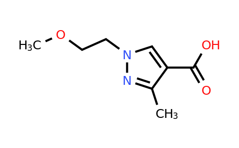 CAS 1343805-24-2 | 1-(2-methoxyethyl)-3-methyl-1H-pyrazole-4-carboxylic acid