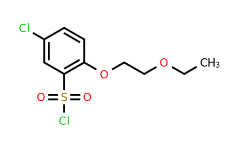 CAS 1343826-39-0 | 5-chloro-2-(2-ethoxyethoxy)benzene-1-sulfonyl chloride