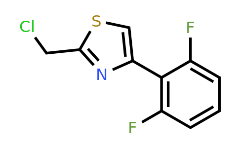 CAS 1343924-10-6 | 2-(chloromethyl)-4-(2,6-difluorophenyl)-1,3-thiazole