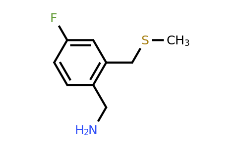 CAS 1343961-09-0 | {4-fluoro-2-[(methylsulfanyl)methyl]phenyl}methanamine