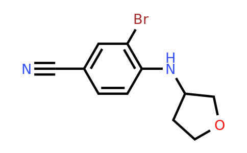 CAS 1344063-39-3 | 3-bromo-4-[(oxolan-3-yl)amino]benzonitrile