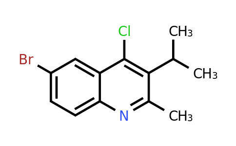 CAS 1344086-72-1 | 6-Bromo-4-chloro-3-isopropyl-2-methylquinoline