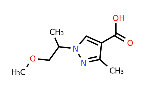 CAS 1344109-81-4 | 1-(1-methoxypropan-2-yl)-3-methyl-1H-pyrazole-4-carboxylic acid