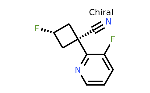 CAS 1344145-38-5 | cis-3-fluoro-1-(3-fluoropyridin-2-yl)cyclobutane-1-carbonitrile