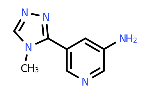 CAS 1344216-67-6 | 5-(4-methyl-4H-1,2,4-triazol-3-yl)pyridin-3-amine