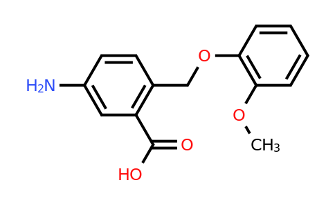 CAS 1344691-67-3 | 5-Amino-2-((2-methoxyphenoxy)methyl)benzoic acid