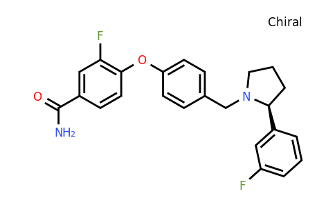 CAS 1346133-11-6 | (S)-3-Fluoro-4-(4-((2-(3-fluorophenyl)pyrrolidin-1-yl)methyl)phenoxy)benzamide