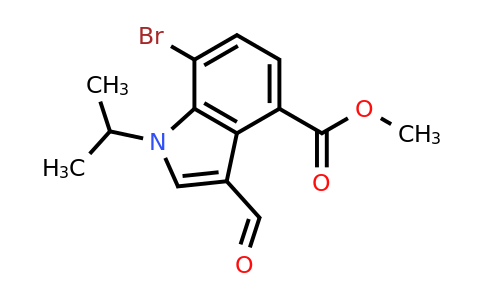 CAS 1346576-36-0 | methyl 7-bromo-3-formyl-1-isopropyl-1H-indole-4-carboxylate