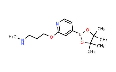 CAS 1346697-32-2 | N-Methyl-3-((4-(4,4,5,5-tetramethyl-1,3,2-dioxaborolan-2-yl)pyridin-2-yl)oxy)propan-1-amine