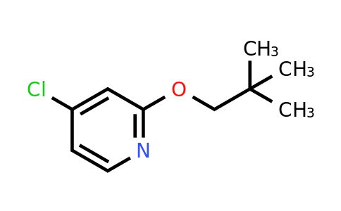 CAS 1346706-98-6 | 4-Chloro-2-(neopentyloxy)pyridine