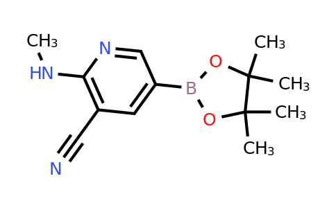 CAS 1346809-48-0 | 2-(Methylamino)-5-(4,4,5,5-tetramethyl-1,3,2-dioxaborolan-2-YL)nicotinonitrile