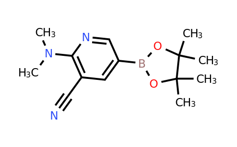 CAS 1346809-50-4 | 2-(Dimethylamino)-5-(4,4,5,5-tetramethyl-1,3,2-dioxaborolan-2-YL)nicotinonitrile