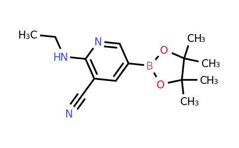 CAS 1346809-52-6 | 2-(ethylamino)-5-(4,4,5,5-tetramethyl-1,3,2-dioxaborolan-2-yl)nicotinonitrile