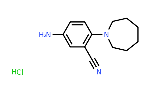 CAS 1349716-03-5 | 5-Amino-2-(azepan-1-yl)benzonitrile hydrochloride