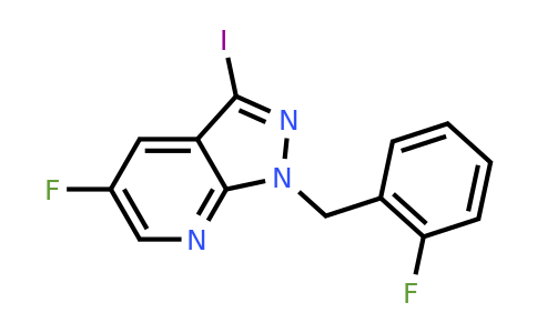 CAS 1350653-24-5 | 5-fluoro-1-[(2-fluorophenyl)methyl]-3-iodo-1H-pyrazolo[3,4-b]pyridine