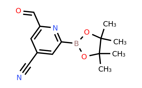 CAS 1350766-19-6 | (4-Cyano-6-formylpyridin-2-YL)boronic acid pinacol ester