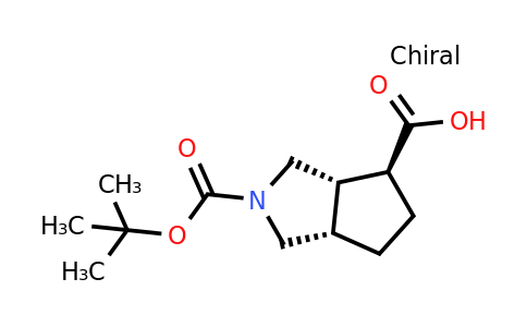 CAS 1351143-59-3 | (3aS,4S,6aS)-2-[(tert-butoxy)carbonyl]-
octahydrocyclopenta[c]pyrrole-4-carboxylic acid