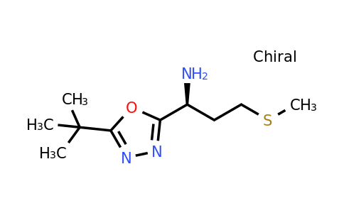 CAS 1351397-95-9 | (S)-1-(5-(tert-Butyl)-1,3,4-oxadiazol-2-yl)-3-(methylthio)propan-1-amine
