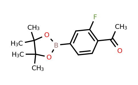 CAS 1351499-39-2 | 1-(2-fluoro-4-(4,4,5,5-tetramethyl-1,3,2-dioxaborolan-2-yl)phenyl)ethan-1-one