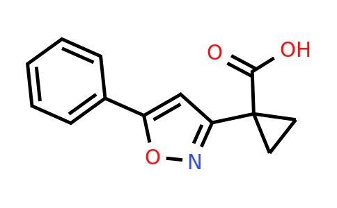 CAS 1351616-43-7 | 1-(5-phenylisoxazol-3-yl)cyclopropanecarboxylic acid