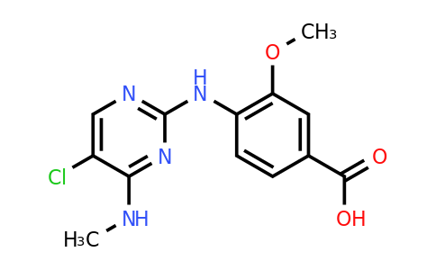 4-((5-Chloro-4-(methylamino)pyrimidin-2-yl)amino)-3-methoxybenzoic acid