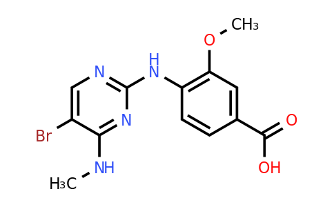 CAS 1351762-21-4 | 4-((5-Bromo-4-(methylamino)pyrimidin-2-yl)amino)-3-methoxybenzoic acid