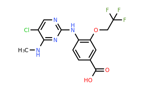 CAS 1351762-31-6 | 4-((5-Chloro-4-(methylamino)pyrimidin-2-yl)amino)-3-(2,2,2-trifluoroethoxy)benzoic acid