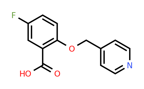 CAS 1351763-25-1 | 5-Fluoro-2-(pyridin-4-ylmethoxy)benzoic acid