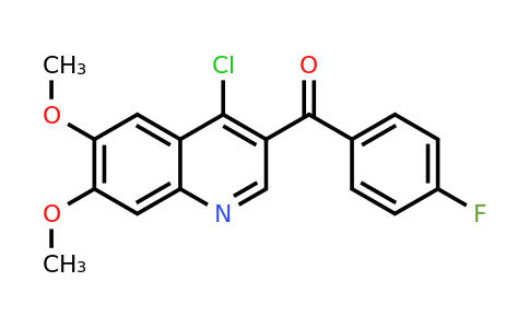 CAS 1351780-15-8 | (4-Chloro-6,7-dimethoxyquinolin-3-yl)(4-fluorophenyl)methanone