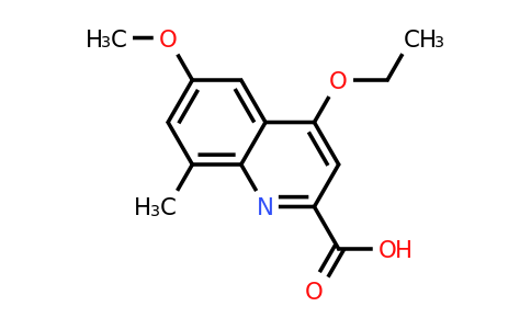 CAS 1351793-97-9 | 4-Ethoxy-6-methoxy-8-methylquinoline-2-carboxylic acid