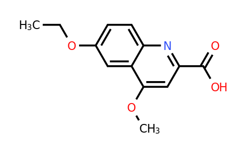 CAS 1351843-44-1 | 6-Ethoxy-4-methoxyquinoline-2-carboxylic acid