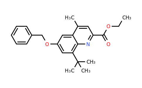 CAS 1352342-94-9 | Ethyl 6-(benzyloxy)-8-(tert-butyl)-4-methylquinoline-2-carboxylate