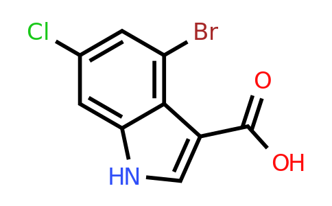 CAS 1352394-83-2 | 4-bromo-6-chloro-1H-indole-3-carboxylic acid