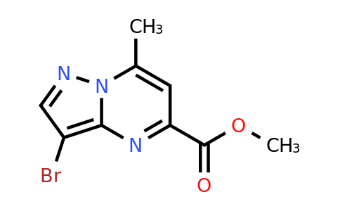 CAS 1352397-95-5 | Methyl 3-bromo-7-methylpyrazolo[1,5-a]pyrimidine-5-carboxylate