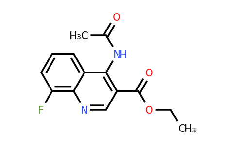 CAS 1352503-62-8 | Ethyl 4-acetamido-8-fluoroquinoline-3-carboxylate