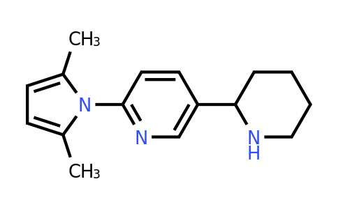 CAS 1352507-12-0 | 2-(2,5-Dimethyl-1H-pyrrol-1-yl)-5-(piperidin-2-yl)pyridine